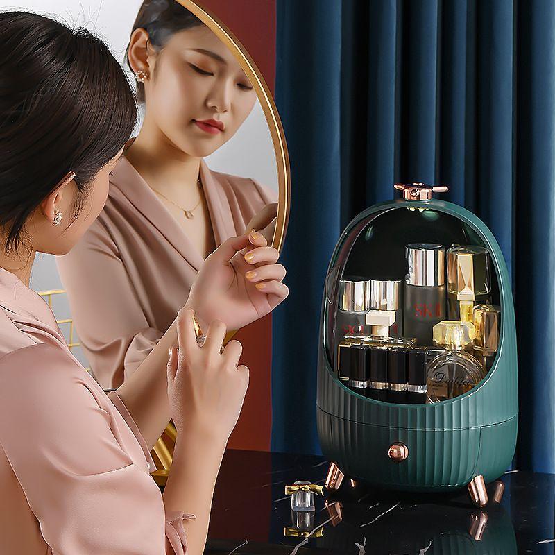 Tủ đựng mỹ phẩm, kệ mỹ phẩm có đèn Led phong cách Bắc âu