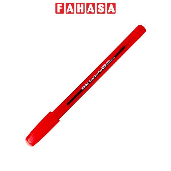 Bút Semi Gel Pen 1.0 mm - Beifa TA601 - Mực Đỏ