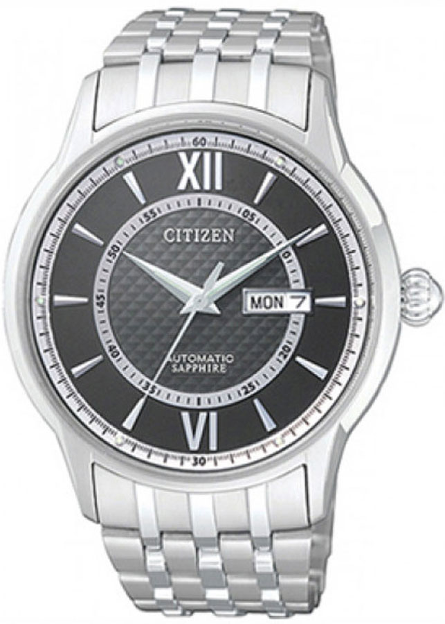 Đồng Hồ Nam Citizen Dây Thép Không Gỉ NH8325-56E - Mặt Đen (Sapphire)