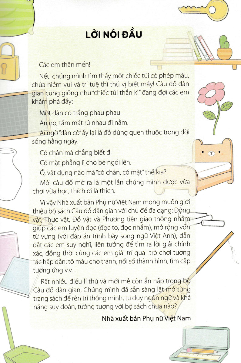 Câu Đố Dân Gian: Đồ Vật Và Phương Tiện Giao Thông _PNU