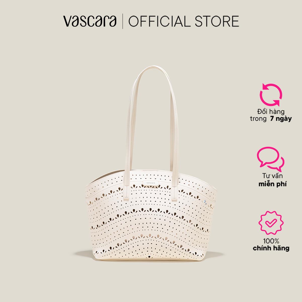 Vascara Túi Tote Nhấn Họa Tiết Cắt Lazer - TOT 0135