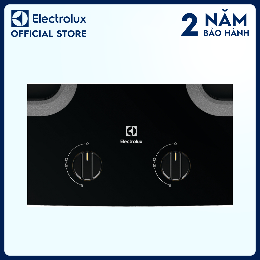 Bếp ga dương 70cm Electrolux UltimateTaste 300 với 2 vùng nấu ETG7286GKR, Công suất cao hơn, Lau chùi dễ dàng [Hàng chính hãng]