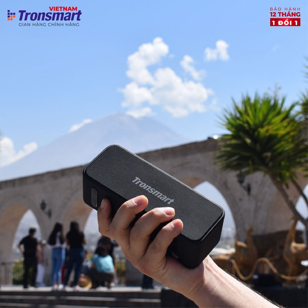 Loa Bluetooth Tronsmart Element T2 Plus 20W, BT 5.0, Chống nước IPX7, Âm thanh vòm 360 - Hàng Chính Hãng