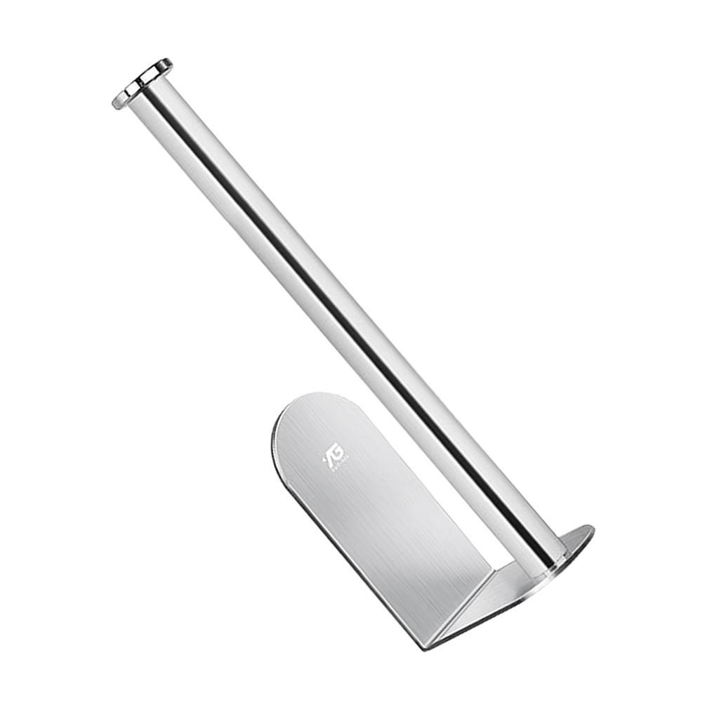 2 pcs Stainless Wall Mounted Paper Towel Roll Holder Kitchen Storage 26cm