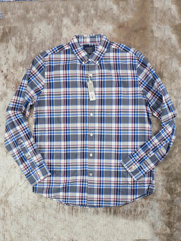 Áo Sơ Mi Nam AE Plaid Slim Fit Shirt - Size L/XL