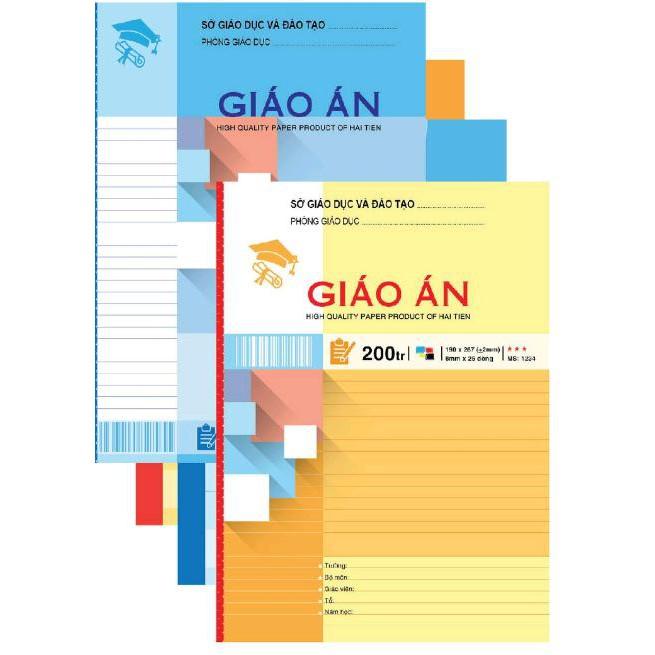 Vở giáo án ôly,giáo án kẻ ngang A4 200 trang hải tiến