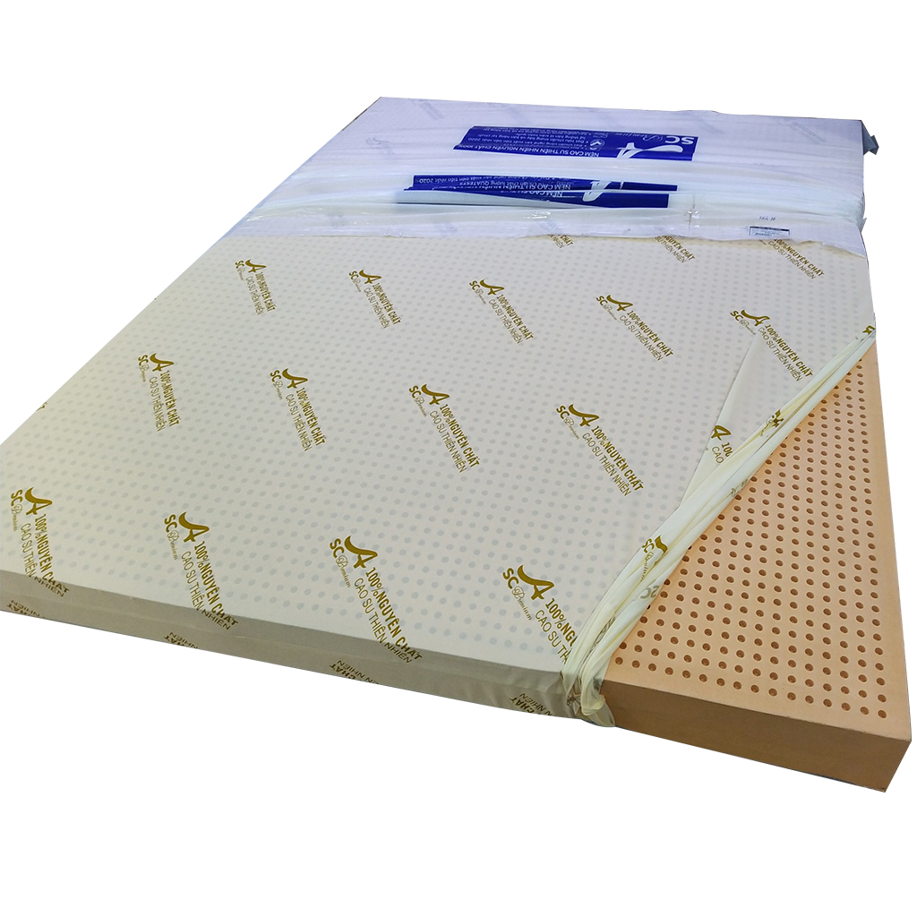 Nệm Cao Su Thiên Nhiên Truyền Thống ASC Kích Thước 2m0x1m4, Độ Dày 10cm