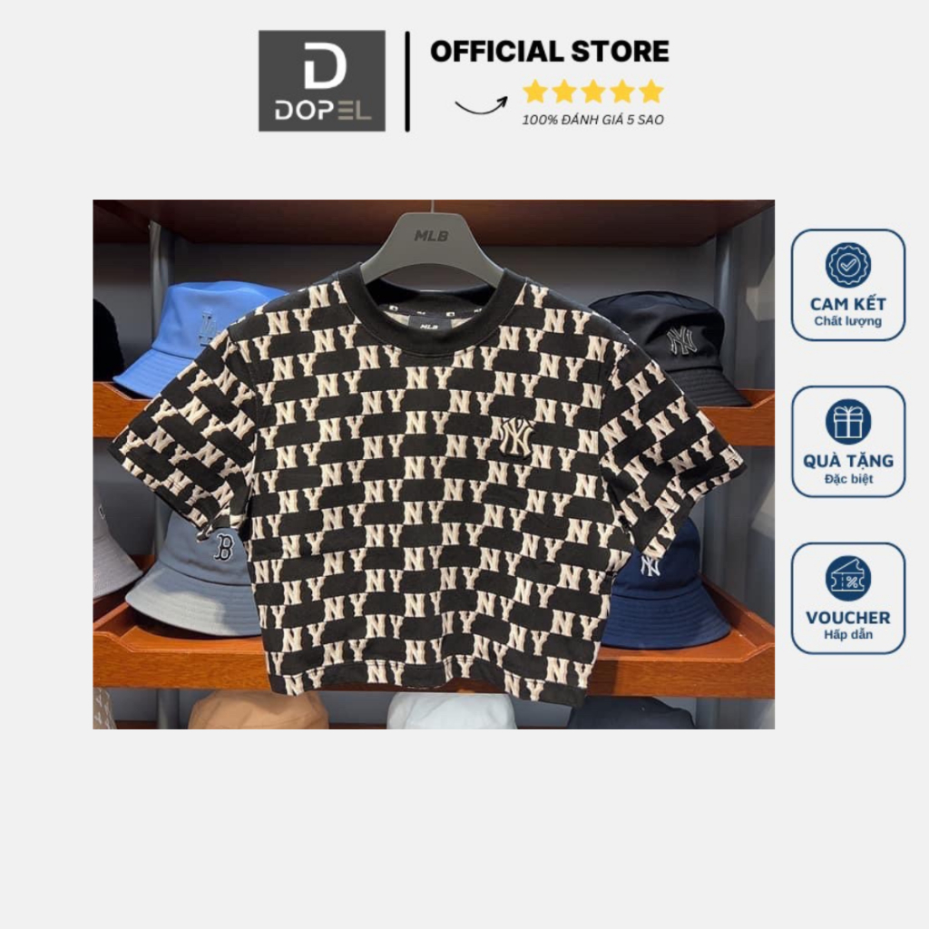 Áo Thun Croptop Nữ Chất Liệu 100% Cotton Phối Màu Trẻ Trung, Trendy - DOPEL SHOP