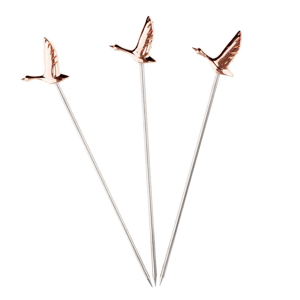 3PCS Martini Picks Stainless Steel Fruit Cocktail Picks for Bar Cafe Tool #1