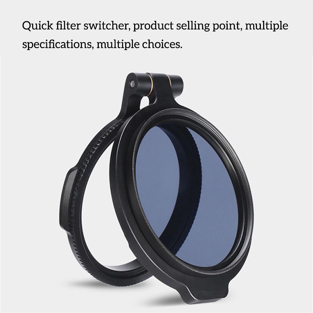 ND Lens Filter Quick Release Switch Bracket 49mm 58mm 67mm 72mm 77mm 82mm Multiple Specifications Compact StructureELEN