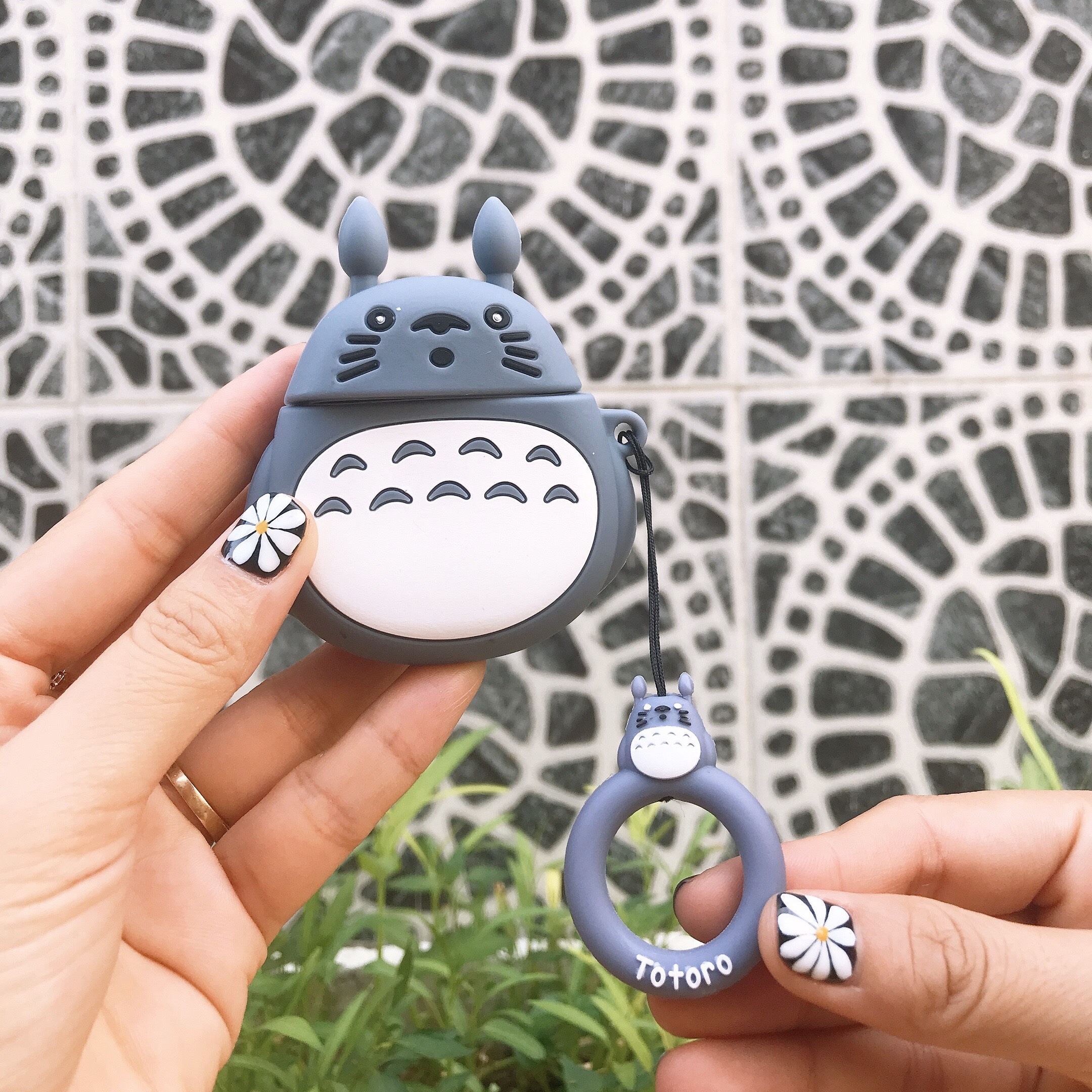 Bao Case Silicon Cho Tai Nghe Apple AirPods 1 / AirPods 2 - Hình Totoro