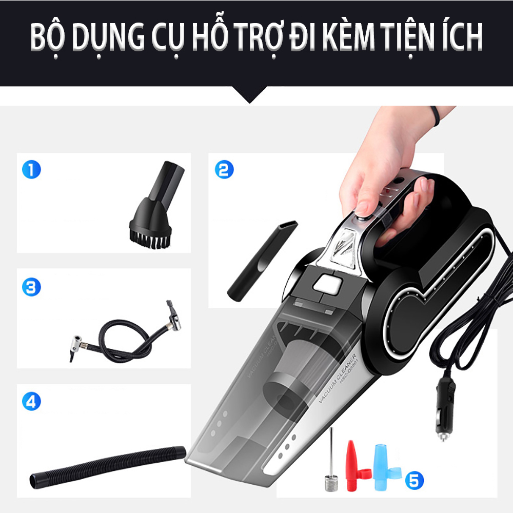 Máy hút bụi cầm tay mini dành cho xe oto, nhà cửa, tiện lợi nhẹ nhàng dễ dàng sử dụng - TD02 (Phụ Kiện Ô Tô)