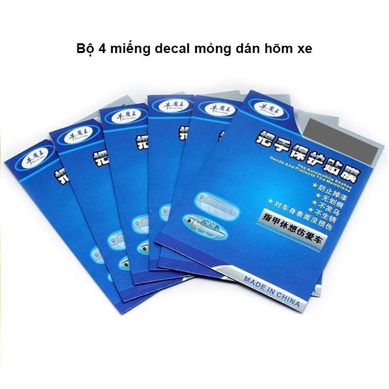 Bộ 4 Miếng Dán Chống Xước Hõm Tay Nắm Cửa Ô Tô,Chống Trầy Xước Hõm Xe,Keo Dán Chắc Chắn,Không Bong Tróc