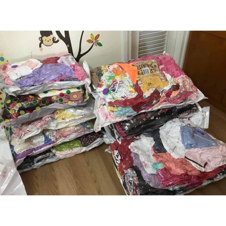 Bộ 8 Túi Hút Chân Không Đựng Quần Áo, Chăn Màn Kèm Bơm Cao Cấp