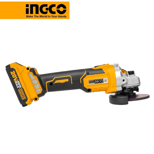 Máy mài góc Ingco CAGLI201008 dùng pin 20V 100mm động cơ không chổi than