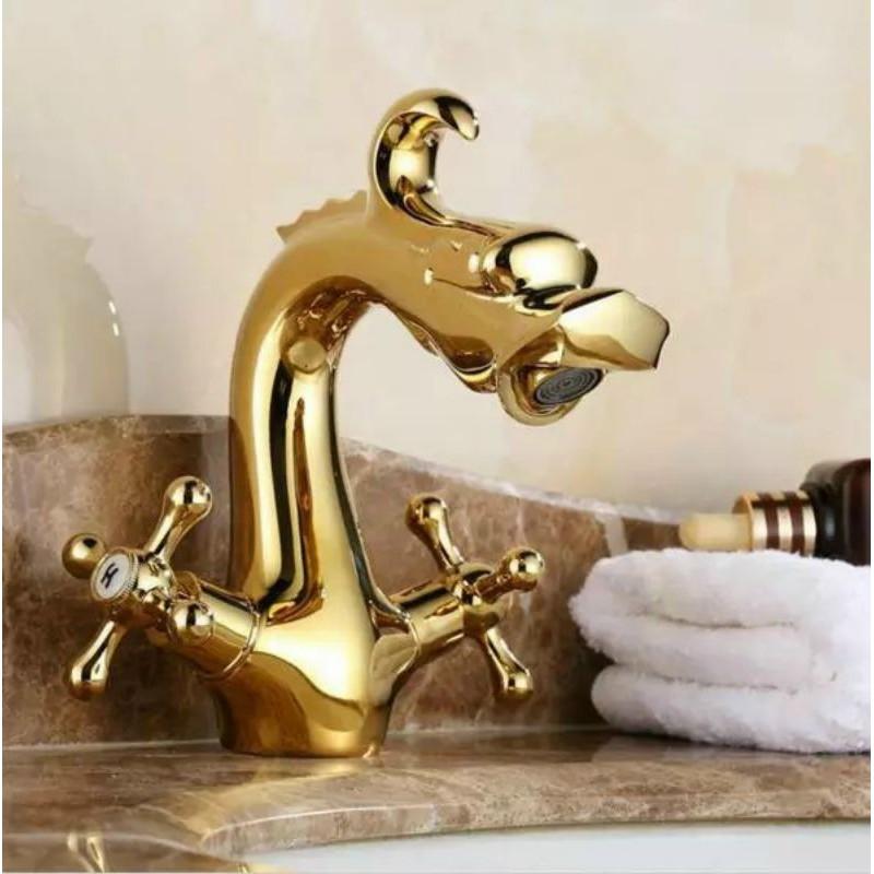 Vòi lavabo nóng lạnh Đầu Rồng
