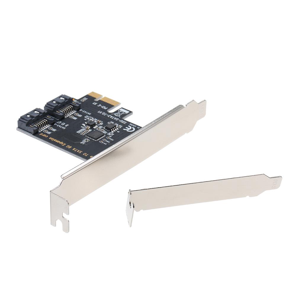 S-131 PCI-E to 2 SATA3.0 Adapter Card SATA Hard Disk Expansion Card High-speed Transmission Plug and Play