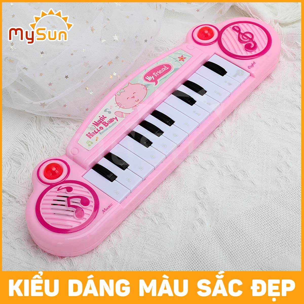 Đàn Piano Organ mini đồ chơi âm nhạc cụ cho bé gái trai phát triển trí tuệ thông minh MySun