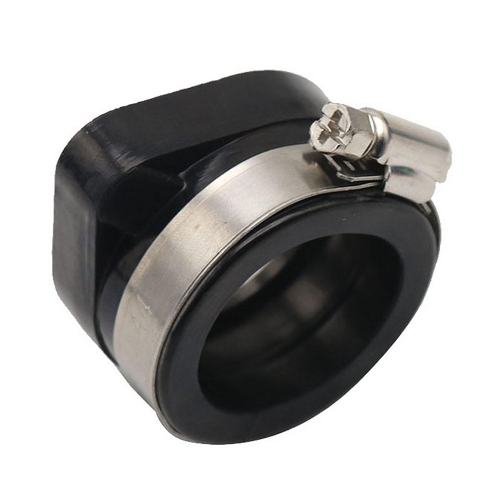 Motorcycle Carburetor Adapter 48mm Black Rubber Mat Carburetor Manifold Inlet Intake Pipe for TM28 Carburetor for Vm24 26 28 Dirt Bike