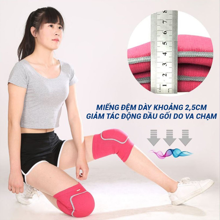 Đai Bảo Vệ Đầu Gối, Miếng Đệm Đầu Gối, Xỏ Gối, Miếng Lót Đệm Dày, Co Giãn Thoải Mái, Giúp Tránh Va Đập, Trầy Xước Đầu Gối