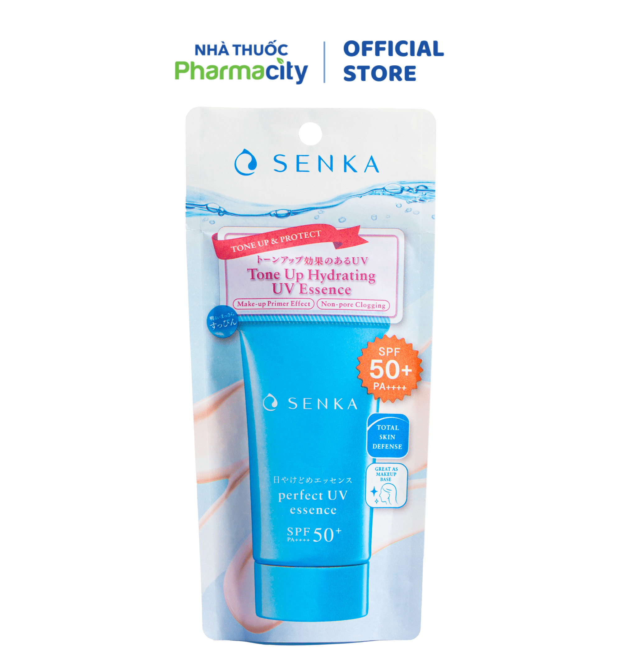 Tinh chất chống nắng Senka Perfect UV Essence SPF 50+ PA++++ (Tuýp 50g)