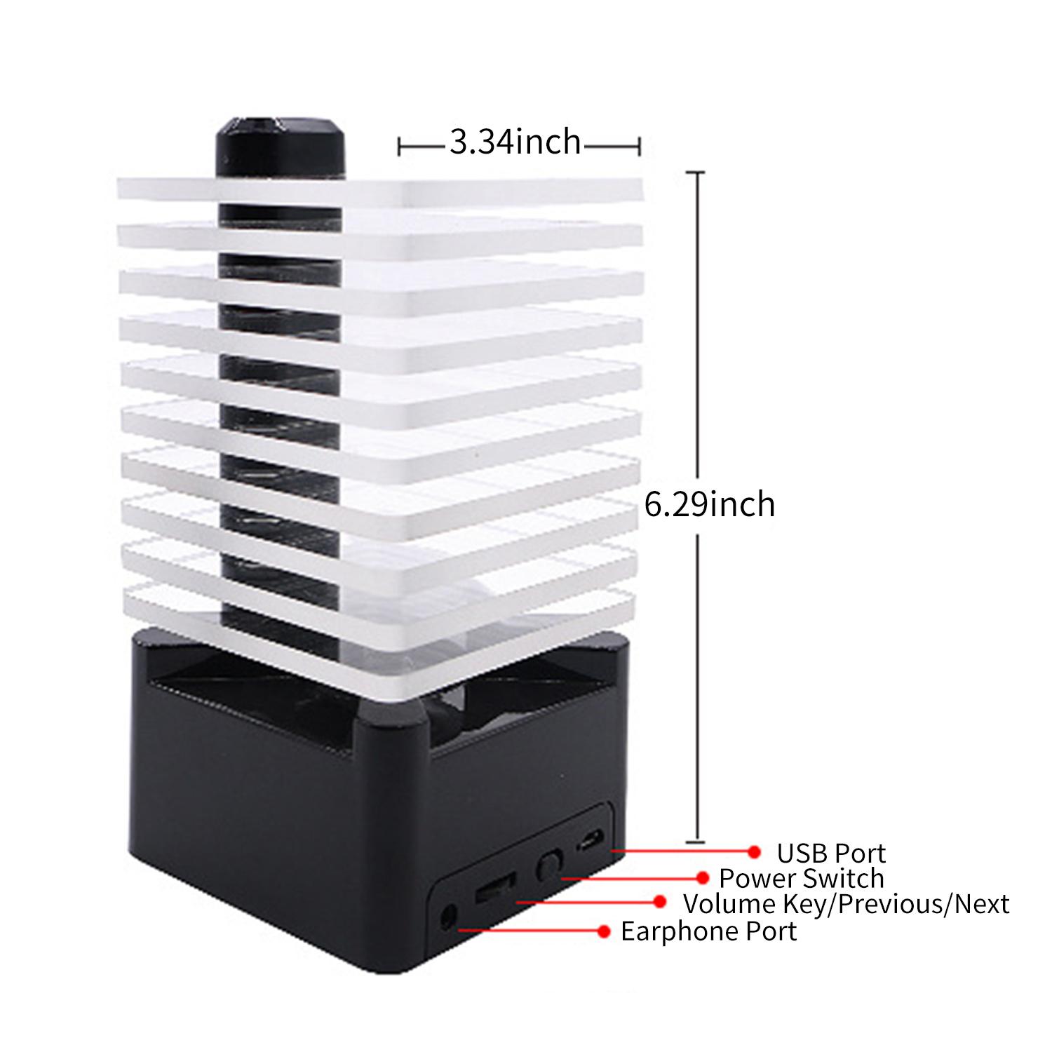 Loa Bluetooth phiên bản 5.0 với 7 đèn led đổi màu kích thước nhỏ gọn, kiểu dáng độc đáo