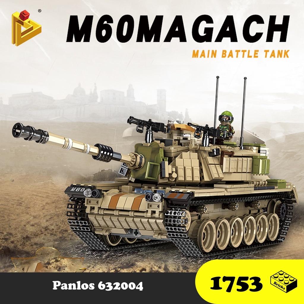 Đồ chơi Lắp ráp Xe tăng M60 Magach, Panlos 632004 MGH Israel Tank Xếp hình thông minh, Mô hình trí tuệ