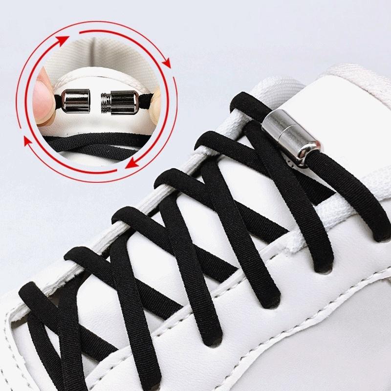 Comfortable Shoe Lace Metal Buckle For Adults And Children No Tie Lace Flexible Slim Fit Fits All Ages