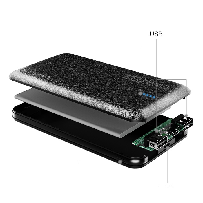 Usams Sạc dự phòng 10000mah cực mỏng - hàng chính hãng