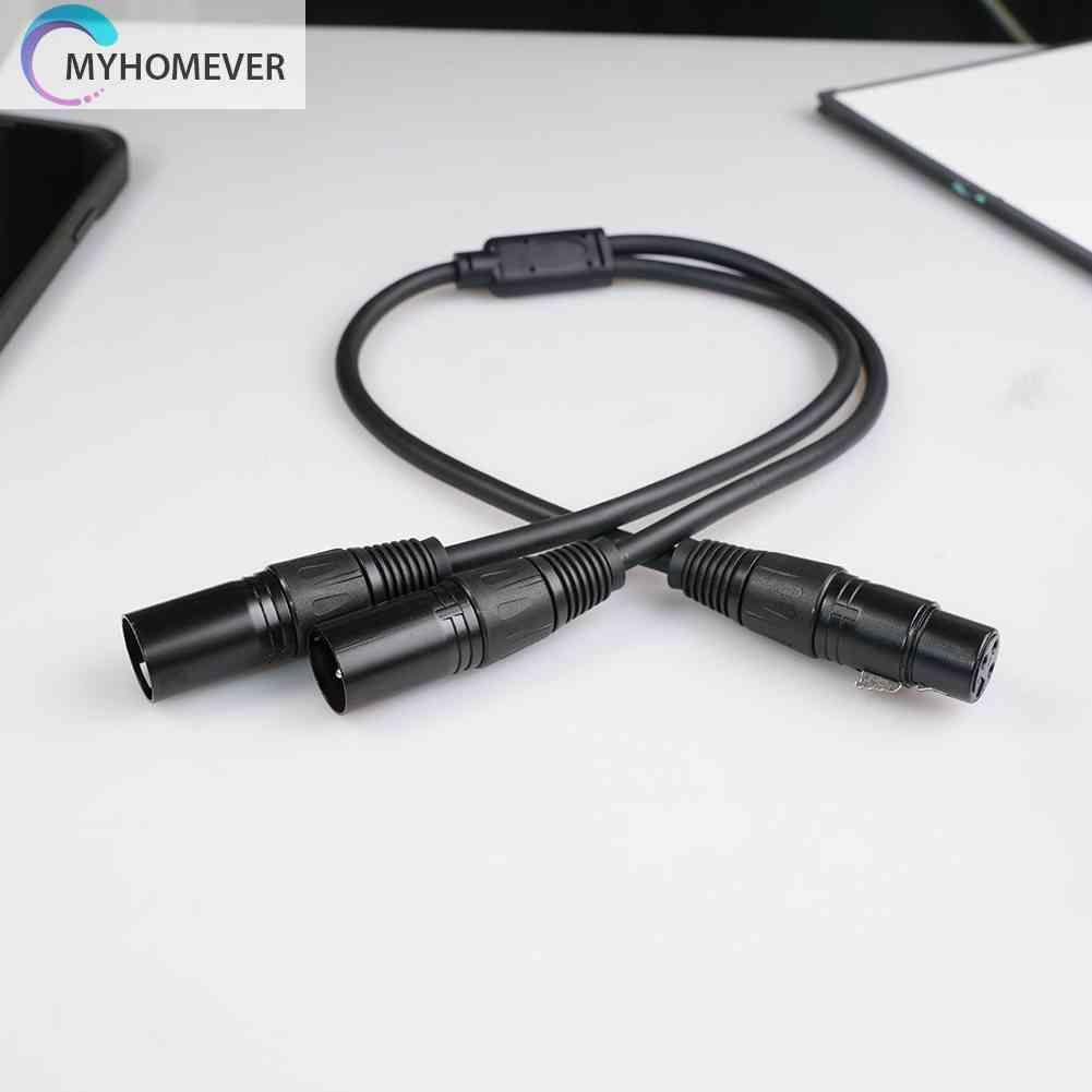 Cáp Chia 3 Pin XLR Sang XLR KéP HìNh Chữ Y 50cm - MàU Đen