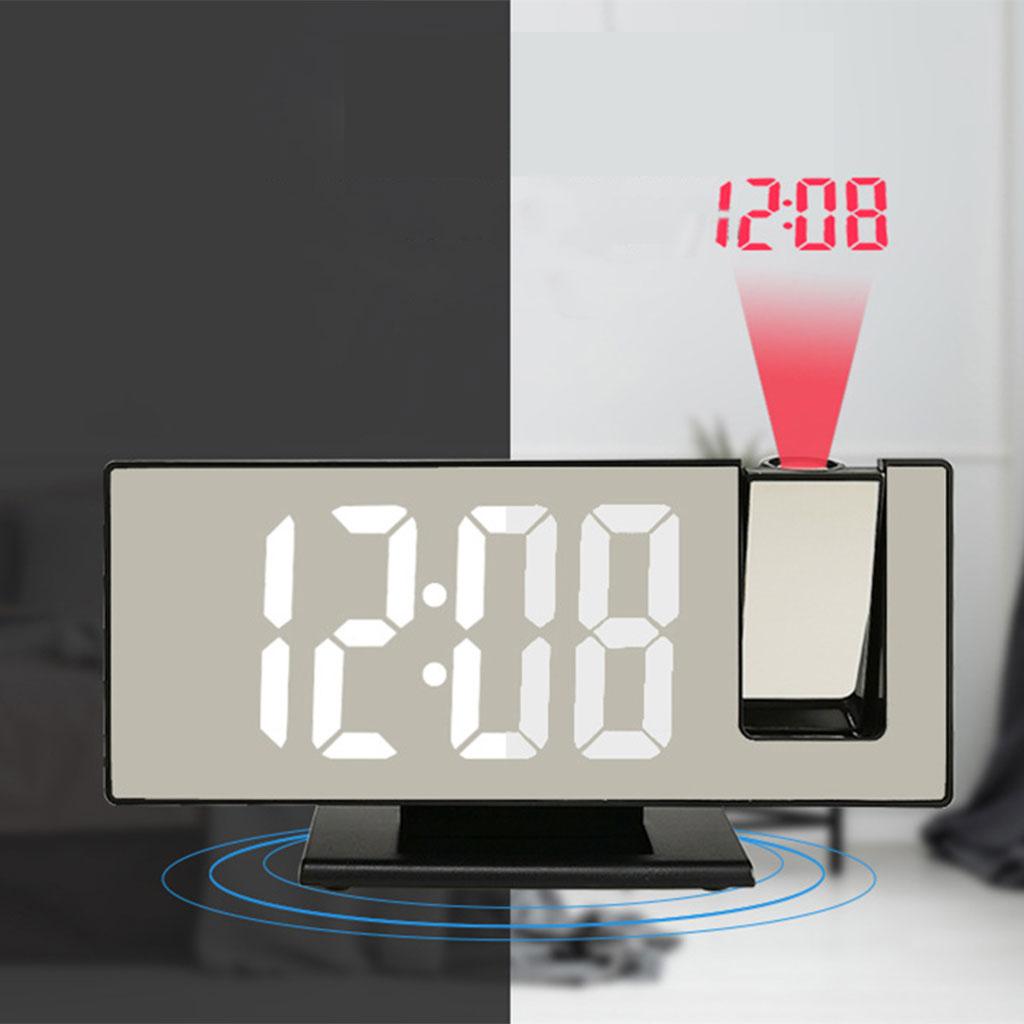 LED Digital Clock USB Recharge Large Display LCD