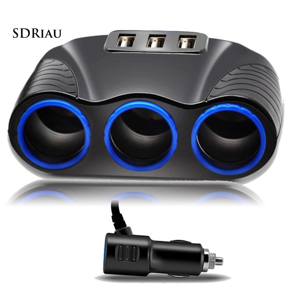 Tẩu sạc ô tô ba chiều 12-24V