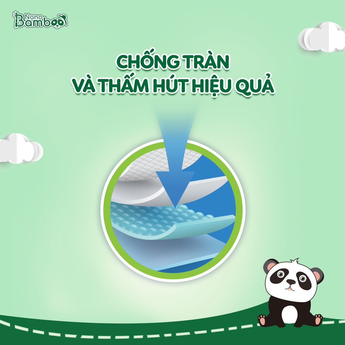 Tã/Bỉm Quần Nano Bamboo sợi tre thiên nhiên size L