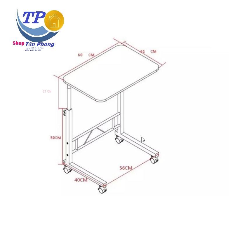 Bàn đa năng tiện ích Tân Phong mẫu mới 100%,Bàn làm việc đa năng, bàn học tập, có thể nâng hạ và có bánh xe di chuyển