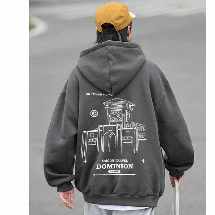 Áo Hoodie DOMINION Form Rộng Nam Nữ Unisex