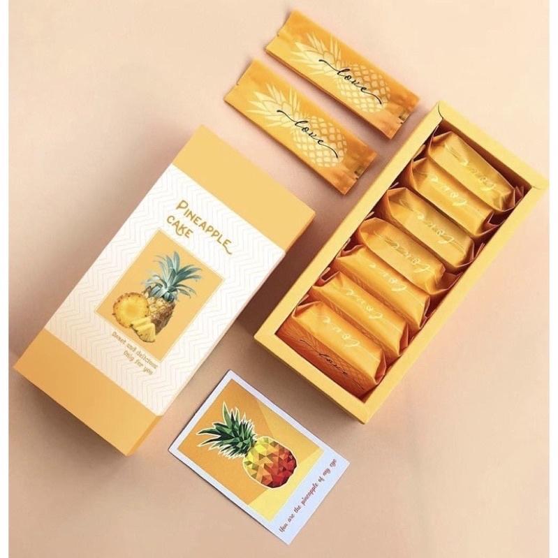 Bộ hộp đựng bánh quy, bánh dứa kèm túi