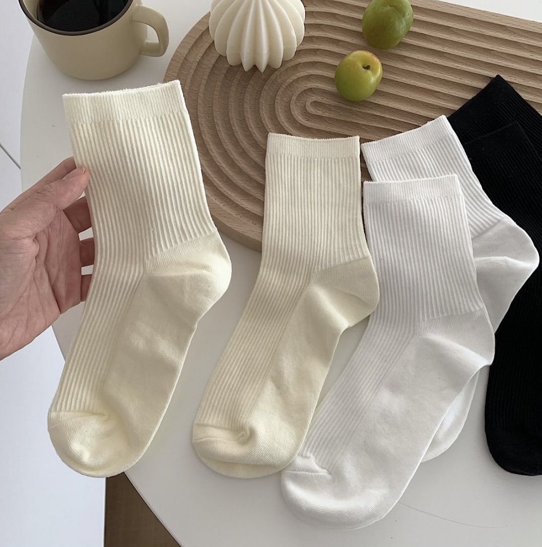 SET 5 ĐÔI TẤT VỚ NƠ NỮ DỄ THƯƠNG MÃ 55 DÀNH CHO NỮ