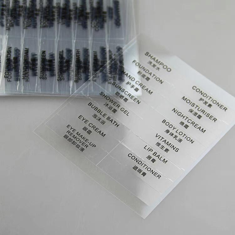 Nhãn Dán Lọ Chiết Mỹ Phẩm Nhựa PVC Chống Nước Giá Rẻ DUASHOP