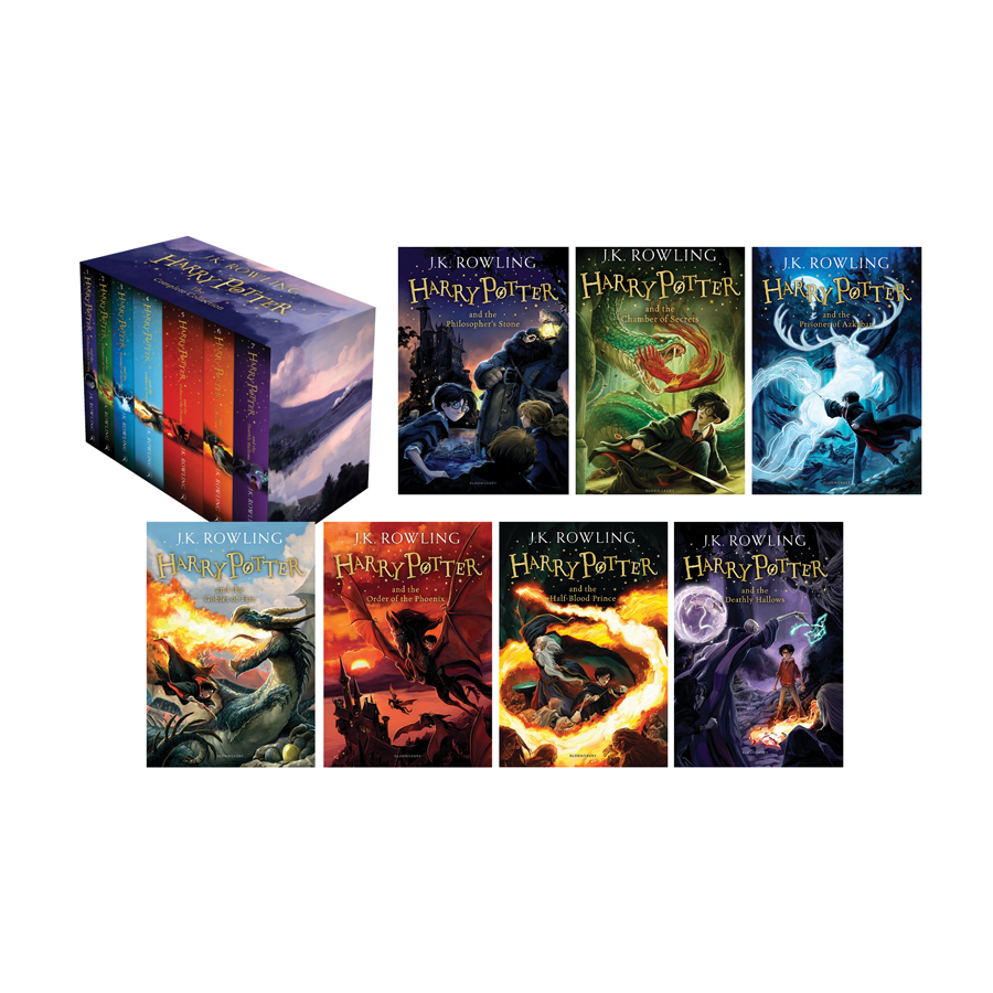 Harry Potter Box Set : Books # 1 to 7 - The Complete Collection Children - Bloomsbury UK Edition (Paperback) (English Book)