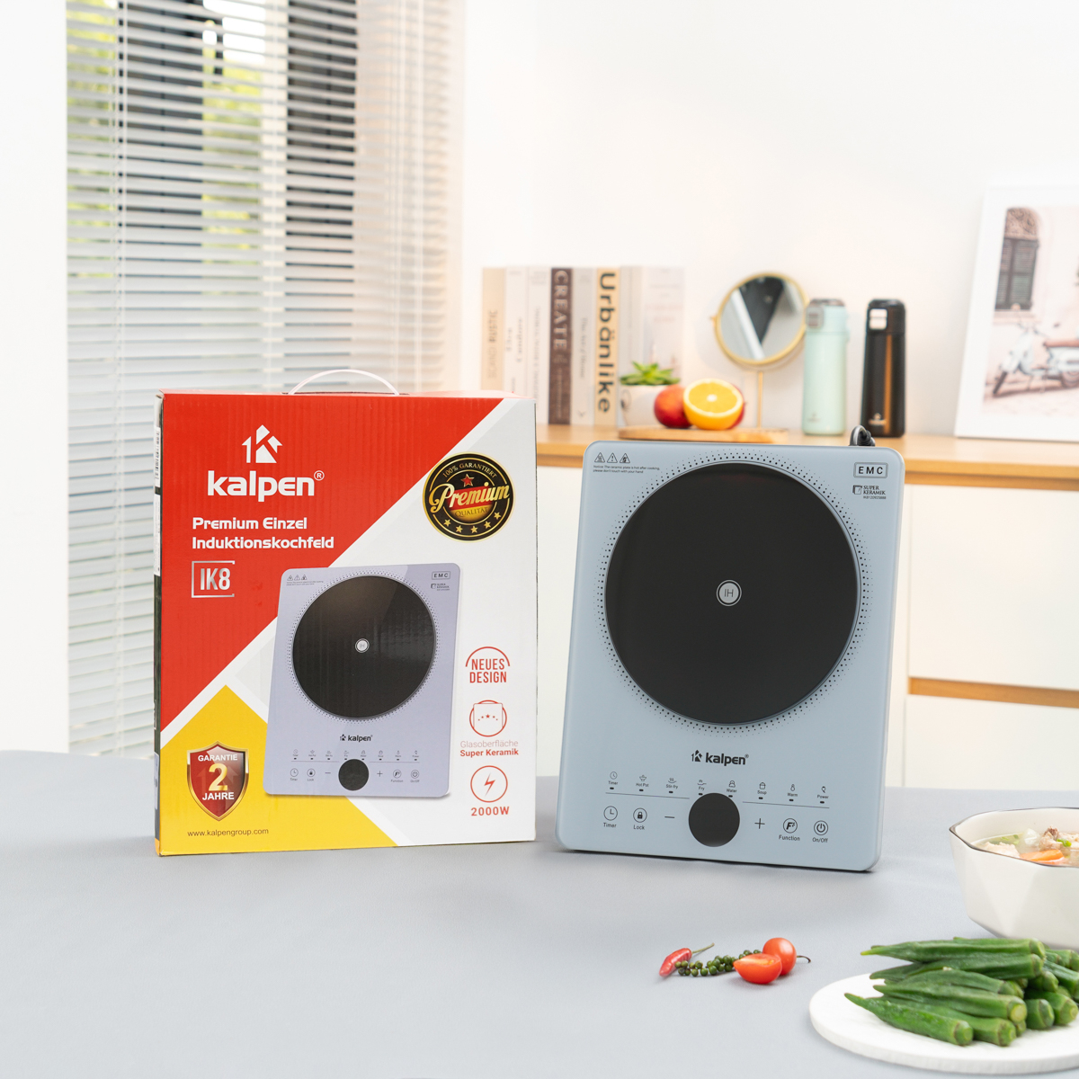 Bếp điện từ đơn Kalpen công suất 2000W hàng Đức, bảo hành 2 năm hàng chính hãng