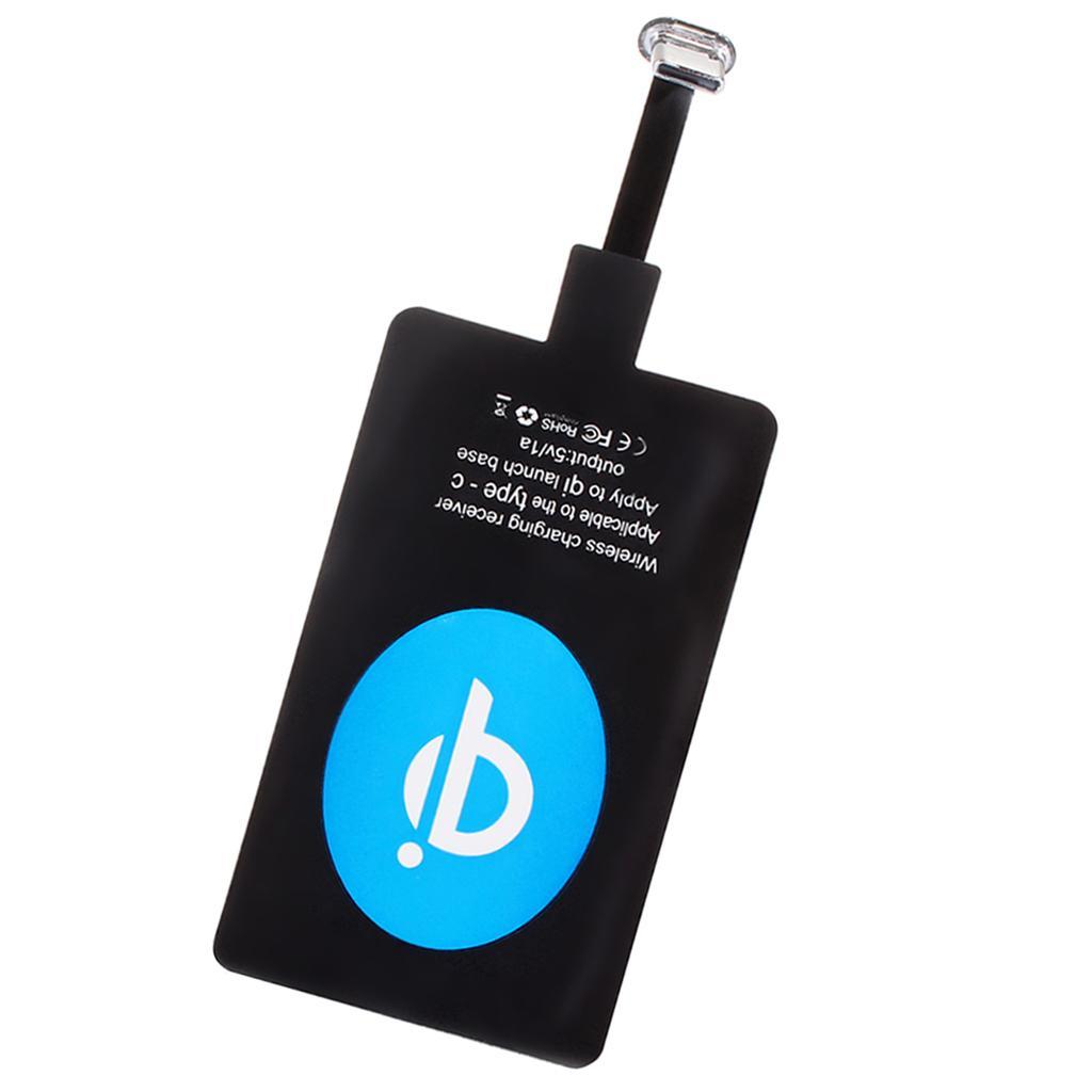 Qi Wireless Charging Receiver Card for Android Phones with Type C Connector