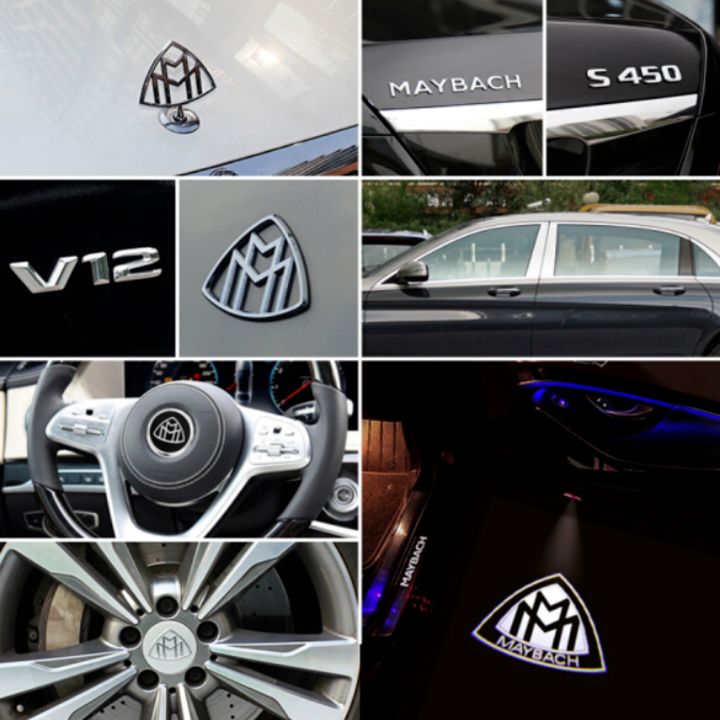 Logo biểu tượng phía sau xe MayBach cao cấp, mã: G80705