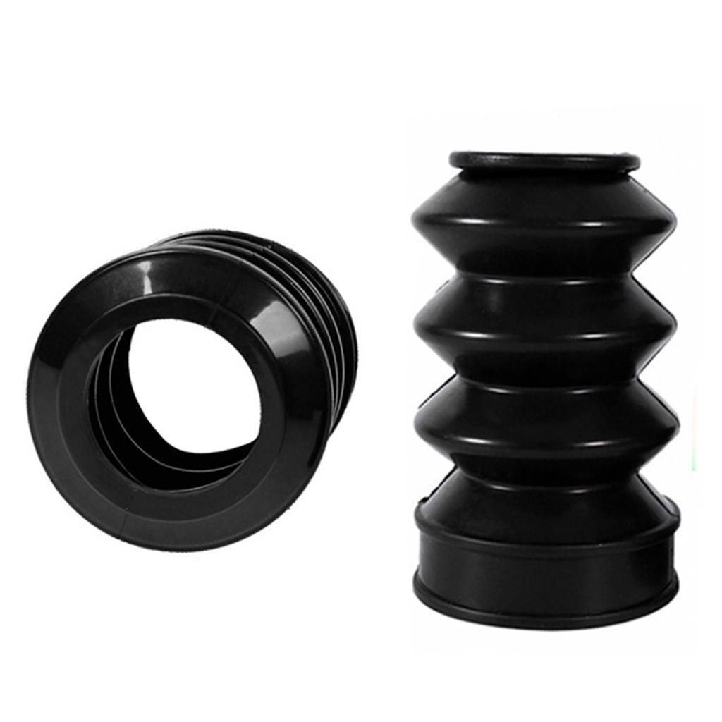 Black Rubber Fork Front Gaiter Boots for XL883 XL1200