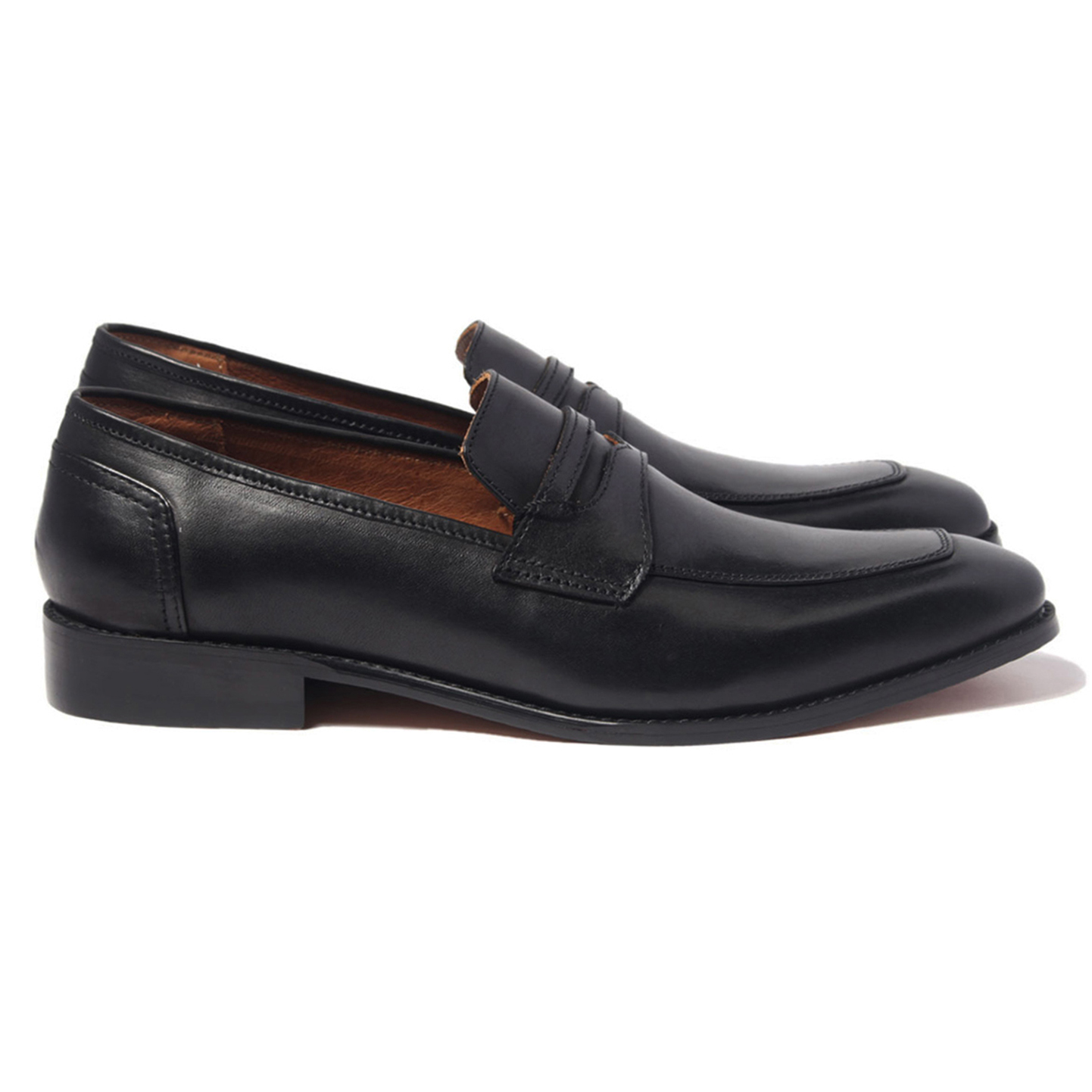 Giày Tây Lười Banuli Nam Công Sở Da Bê Italian H1PL1M0 Penny Loafers (Da Mềm Dẻo, Đế Siêu nhẹ, Bảo Hành Trọn Đời)