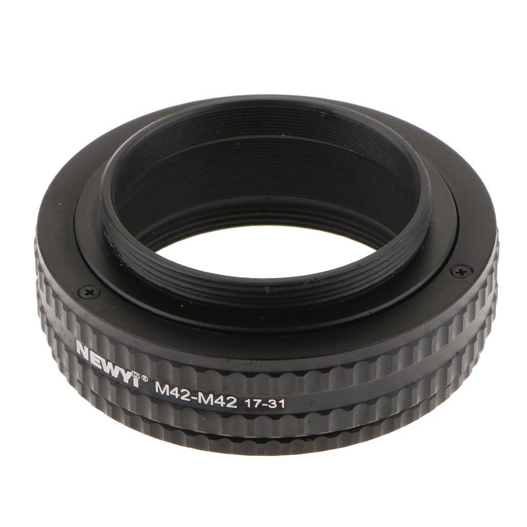 M42 to M42 Adjustable Focusing Helicoid Adapter 17mm - 31mm Tube
