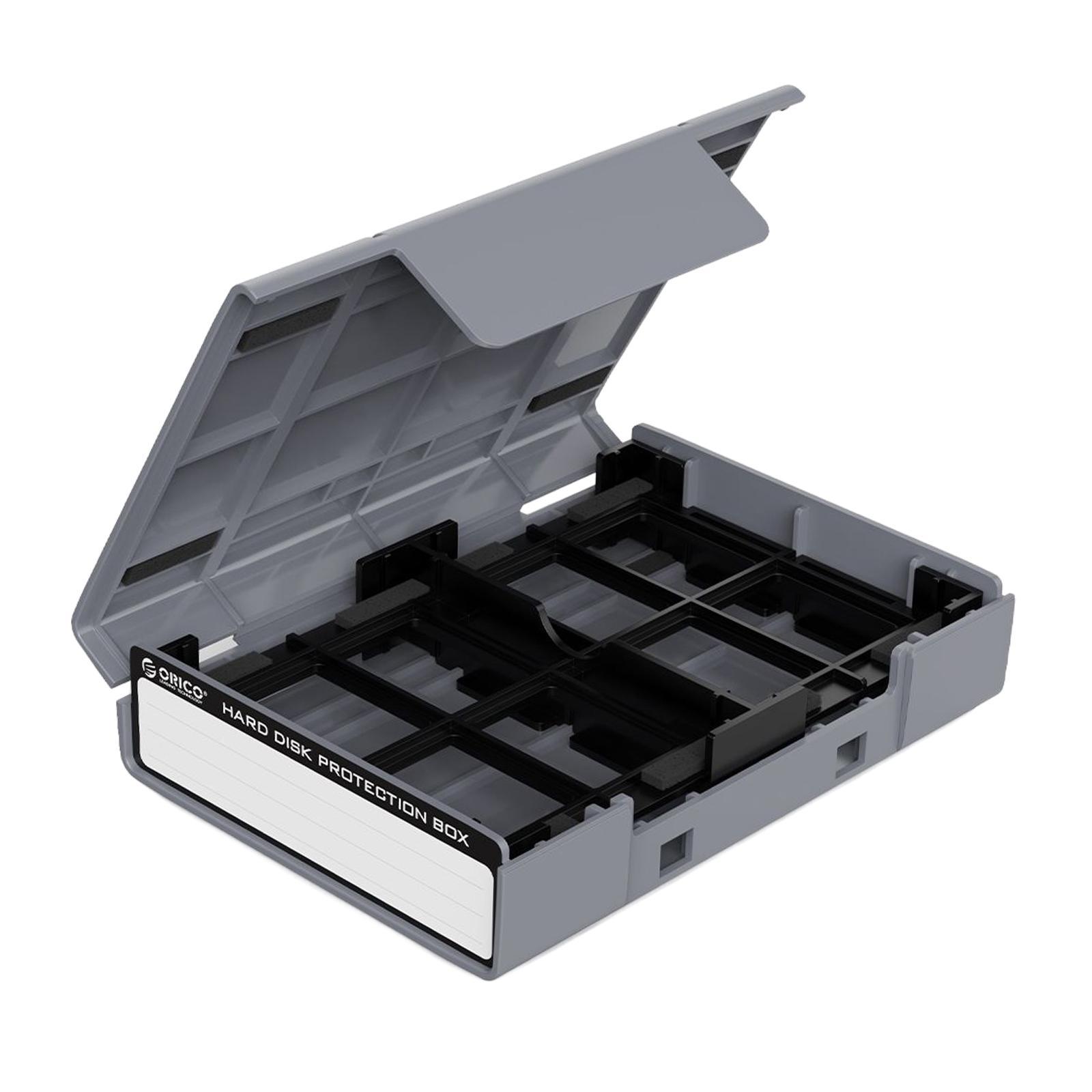 Hard Drive Case with Label Universal Portable for 3.5"/3.5" Hard Drive Disk