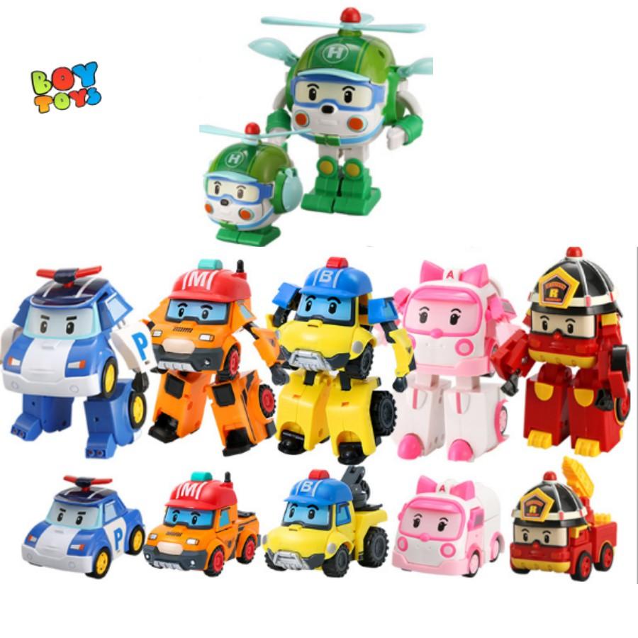 Đồ chơi biến hình biệt đội Robocar Poli 2 trong 1 cho bé thỏa sức sáng tạo