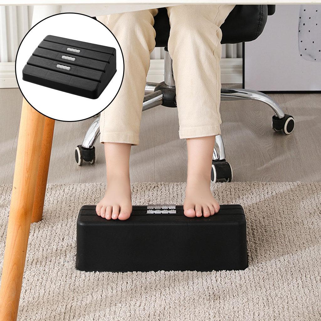 2Pcs Footrest Under Desk Foot Pedal Foot Rest Massage Roller Home Travel