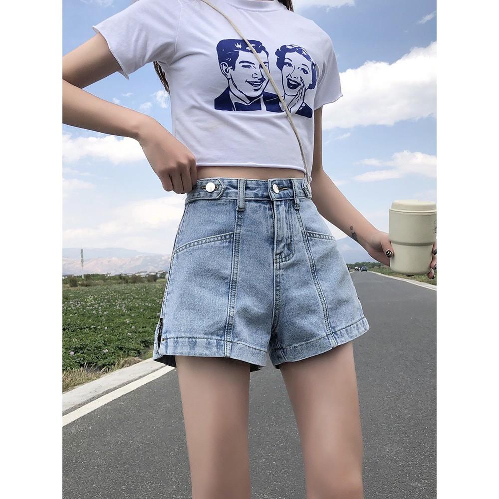 Quần short jean nữ ngắn quần short ngắn thời trang cá tính