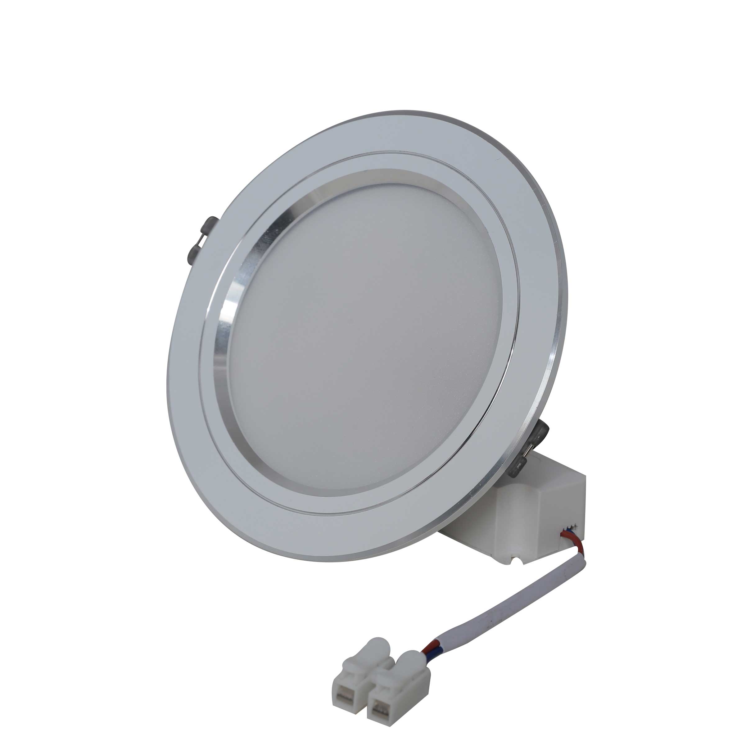 Combo 06 Đèn led âm trần khoét lỗ 110mm/9W chính hãng Rạng Đông - Viền Bạc